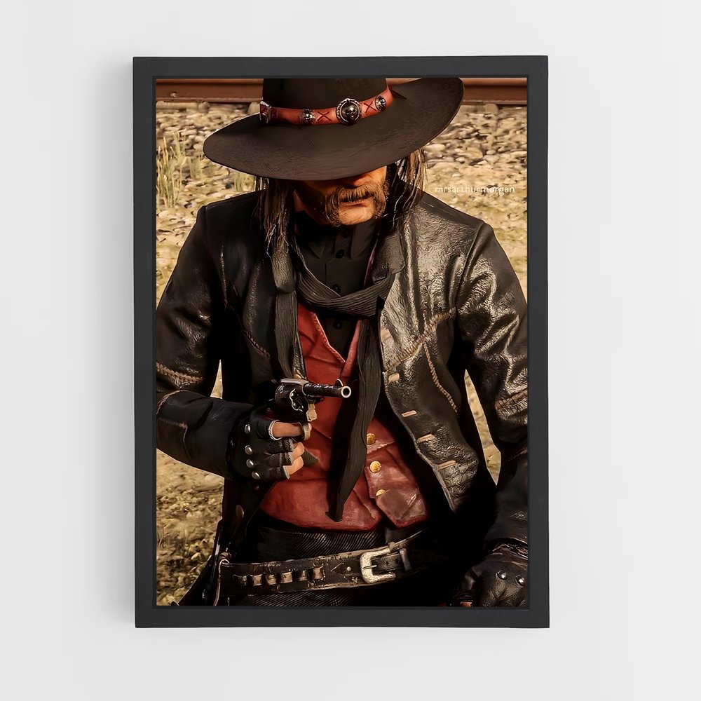 Poster L'Esprit Cowboy – affiche Red Dead Redemption (vue 2)